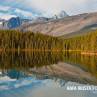 Reflections of Mount Fryatt and Whirlpool Peak over Leach Lake, Jasper National Park, Alberta, Canada