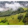 Landscape under the fog in Austria