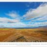 View from Borgarvirki, ancient fortress of basalt strata between
