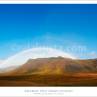 Beautiful rainbow over the mountains, West Fjords Iceland